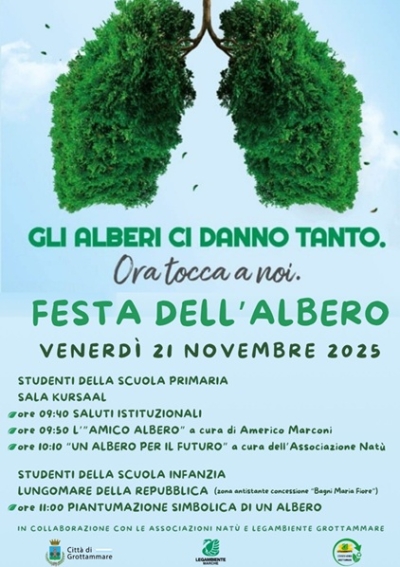 Un giovane oleandro per la Giornata nazionale degli Alberi