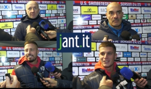 Interviste del dopo gara di US Sambenedettese vs Fermana Calcio