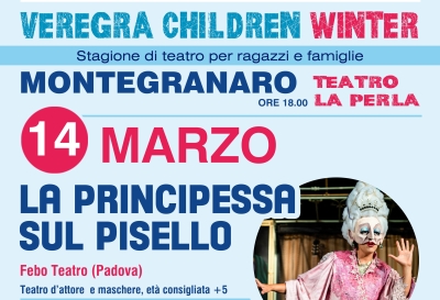 Nuovo appuntamento con la rassegna Veregra Children Winter, arriva “La principessa sul pisello”