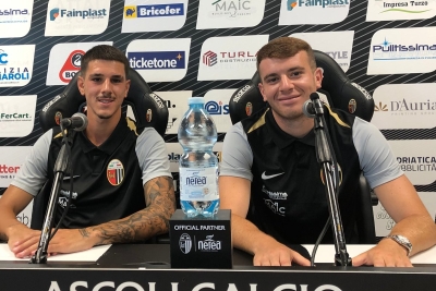 Ascoli Calcio - Si presentano i nuovi acquisti Bertini e Campagna: 