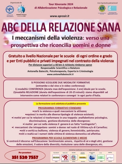 ABC della relazione sana. I meccanismi della violenza: verso una prospettiva che riconcilia uomini e donne