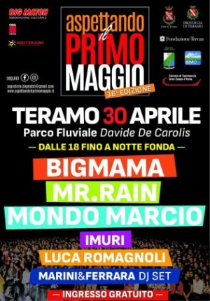 Tutto pronto per la 16&ordf; edizione di &ldquo;Aspettando il Primo Maggio&rdquo; a Teramo