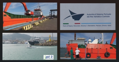 Consegna dei lavori di dragaggio al porto di San Benedetto del Tronto