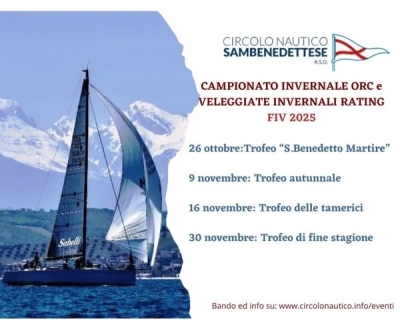 CNS - Verso la conclusione il Campionato Invernale ORC e Veleggiate Invernali Rating Fiv