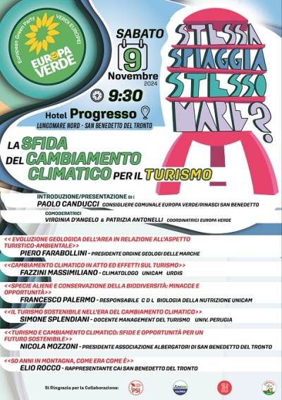 Iniziativa Europaverde per sabato 9 novembre presso l'Hotel Progresso