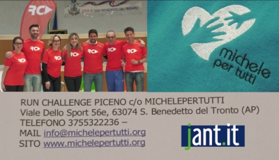 Parte sabato 20 aprile la Run Challenge Piceno, franchising sociale di Michele Per Tutti