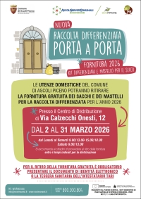 Luned&igrave; 2 marzo al via la consegna gratuita dei kit per la raccolta differenziata