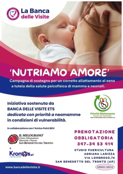 Settimana Mondiale dell’Allattamento (Sam), prende il via “Nutriamo Amore”