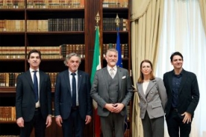 MIC, Giuli firma accordo di valorizzazione di Villa Buonaccorsi con Acquaroli e Tartabini