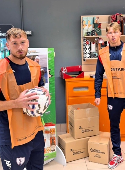 LA SAMB SCENDE IN CAMPO PER LA COLLETTA ALIMENTARE