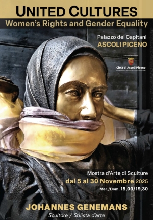 Dal 5 al 30 novembre a Palazzo dei Capitani la mostra &ldquo;United Cultures - Woman&rsquo;s rights and gender equality&rdquo; dello stilista d&rsquo;arte Johannes Genemans