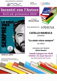 Il magistrato Catello Maresca presenta il libro &rdquo;Lo stato vince sempre. Quando capisce e vuole&rdquo;