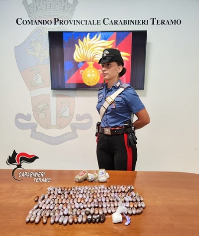 Campli,  i Carabinieri del Nucleo Investigativo del Comando Provinciale di Teramo arrestano un uomo ritenuto presunto responsabile del reato di detenzione ai fini di spaccio di stupefacente