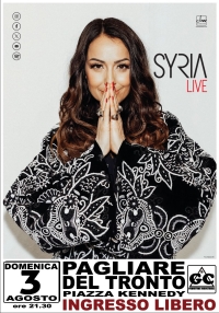 Syria in concerto a Pagliare del Tronto &ndash; Domenica 3 agosto in Piazza Kennedy