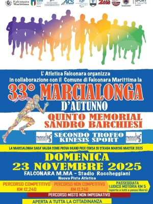 Sport, inclusione e tradizione: la Marcialonga d&rsquo;Autunno torna a unire Falconara Marittima per la 33&ordf;volta