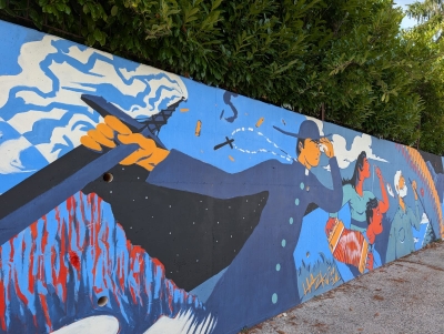 Resistenza, inclusività, emigrazione e storia del paese protagonisti dei nuovi murales di Sante Marie