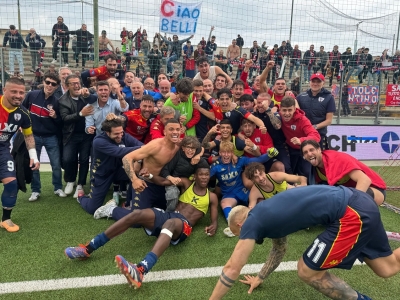 U.S.Sambenedettese promossa in serie C, espolde la festa in città