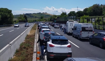 Grave incidente sulla A14 nel tratto Civitanova - Porto Sant’Elpidio