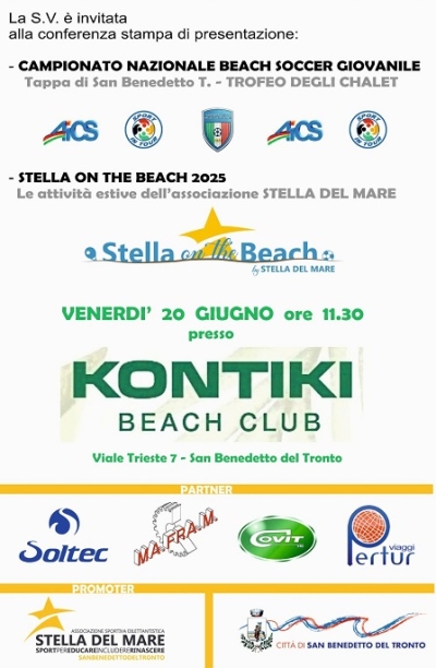 Conferenza stampa di presentazione presso Kontiki Beach Club
