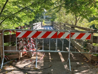 Ascoli Piceno - Pericolo per l'incolumità pubblica, chiuso il ponte che porta al Castellano
