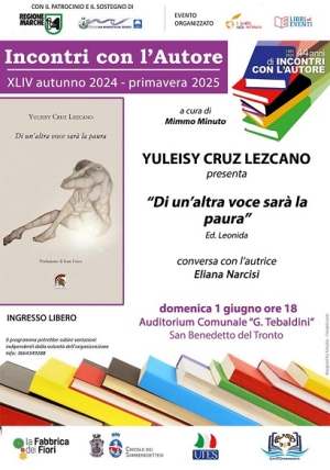 YULEISY CRUZ LEZCANO presenta il libro &ldquo;Di un&rsquo;altra voce sar&agrave; la paura&rdquo;