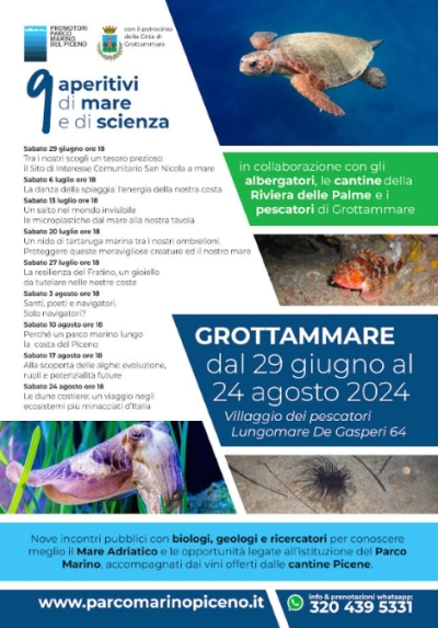 “Aperitivi di mare e di scienza” e “Laboratori per bambini”