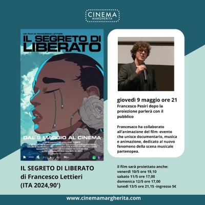 Francesco Pesiri animatore da San Benedetto per 'Il segreto di Liberato' ne parla giovedì 9 maggio al Margherita