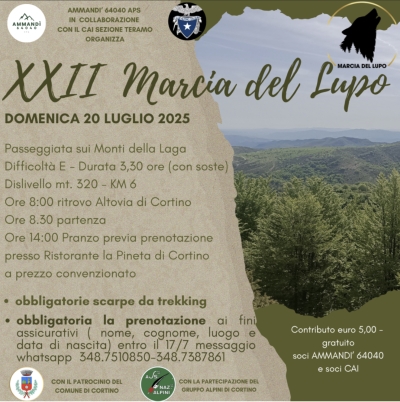 Torna a Cortino la XXII Marcia del lupo