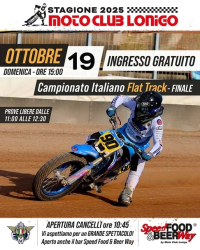 A LONIGO SI DECIDE L’ITALIANO FLAT-TRACK: IN LIZZA ANCHE BOSSETTI DEL VFR RACING