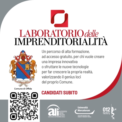 Il Comune di Offida aderisce al progetto “Laboratorio delle imprenditorialità”