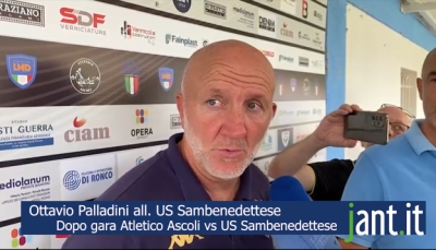 Intervista del dopo gara tra Atletico Ascoli e US Sambenedettese