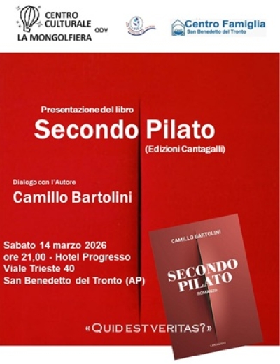 San Benedetto, presentazione del libro “Secondo Pilato