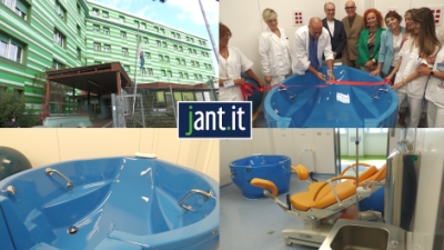 Inaugurata a San Benedetto del Tronto la nuova vasca per il parto in acqua, donata dalla BCC del Piceno
