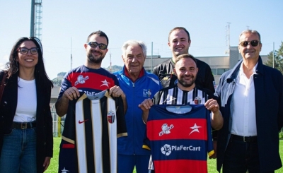 Scambio di maglie tra i ragazzi sambenedettesi della STELLA DEL MARE ed i ragazzi di ASCOLI CALCIO 1898 FOR SPECIAL