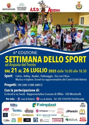 6a edizione Settimana dello Sport ad Arquata del Tronto