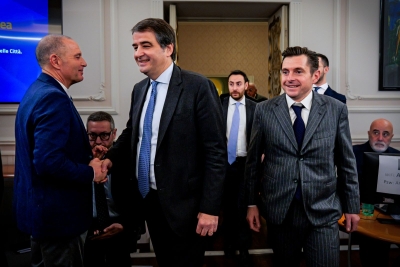 Marco Fioravanti a Roma con il Vicepresidente Esecutivo della Commissione Europea On. Raffaele Fitto