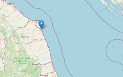 Lieve scossa di terremoto 2.6 a tre chilometri a nord est di Loreto