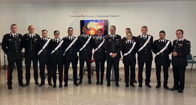 Il Colonnello Pasquale SACCONE, Comandante Provinciale dei Carabinieri, accoglie 8 nuovi Carabinieri
