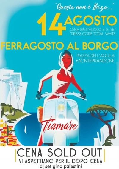 Il 14 agosto a Monteprandone cena spettacolo 