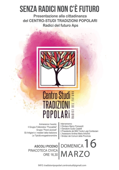 NASCE L’ASSOCIAZIONE “CENTRO STUDI TRADIZIONI POPOLARI – RADICI DEL FUTURO