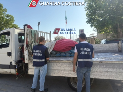 Maxi sequestro di otto quintali e mezzo di vongole