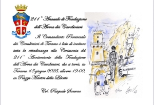 Teramo, 211&deg; Anniversario della Fondazione dell&rsquo;Arma dei Carabinieri