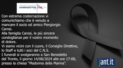 E' morto l'ingegner Piergiorgio Carosi