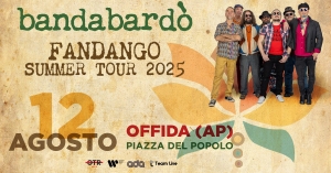 La Bandabard&ograve; in concerto a Offida: il 12 agosto musica e festa in Piazza del Popolo