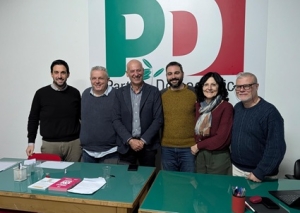 Prima riunione, presso la sede del PD di via Manara, con il candidato Sindaco della coalizione di centro sinistra Giorgio Fede