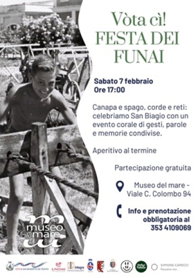VÒTA CÌ! FESTA DEI FUNAI AL MUSEO DELLA CIVILTA' MARINARA DELLE MARCHE