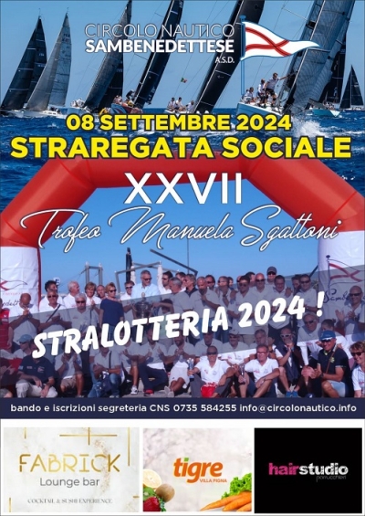 CNS: XXVII edizione della 'Straregata – Trofeo Manuela Sgattoni