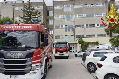 Incendio subito spento all'ospedale di Montegranaro