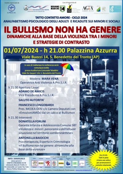 Lunedì 1 luglio presso la Palazzina Azzurra dibattito 