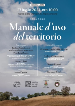 A Ripatransone convegno "Manuale d&rsquo;uso del territorio"